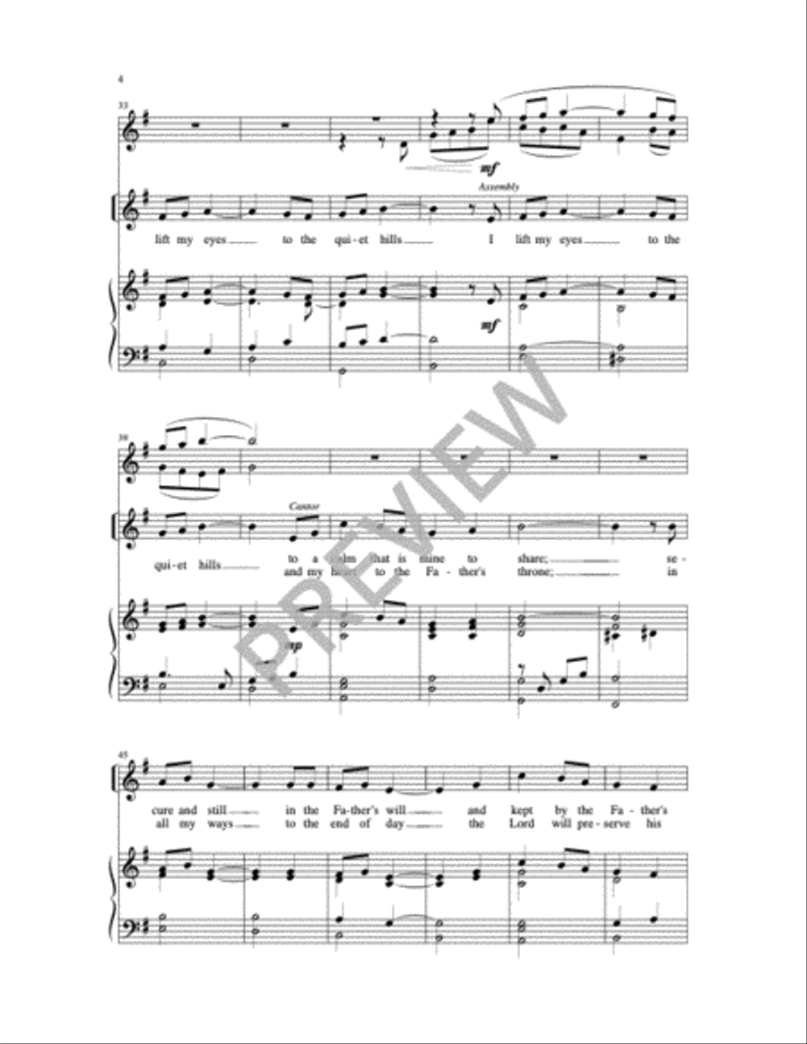 I Lift My Eyes I Lift My Eyes Choir scores gallery preview page 4