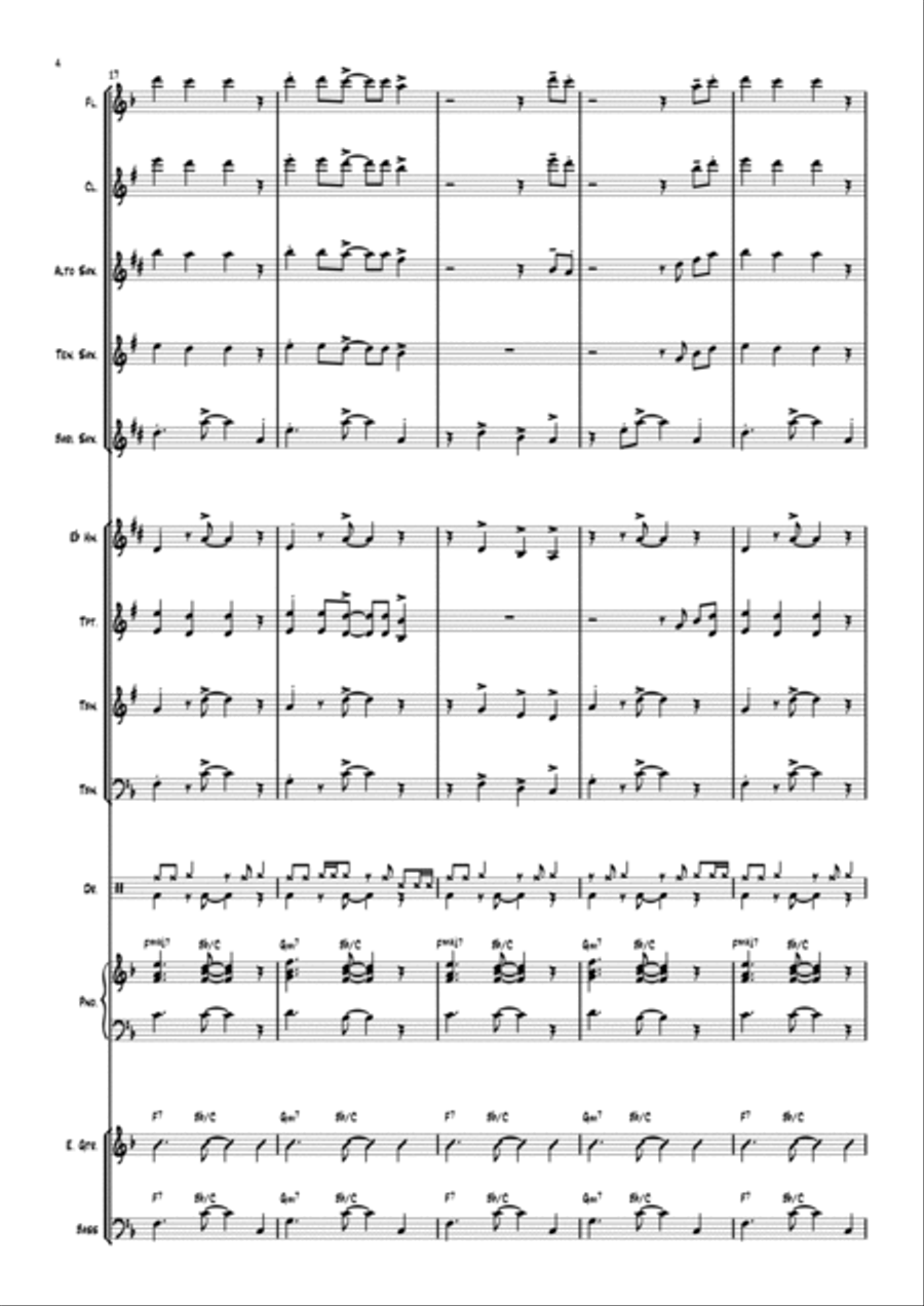 Adios Jazz Ensemble scores gallery preview page 5