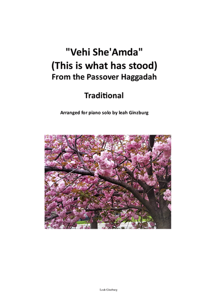 "Ve'Hi She'Amda" (This is what has stood) Passover Song image number null