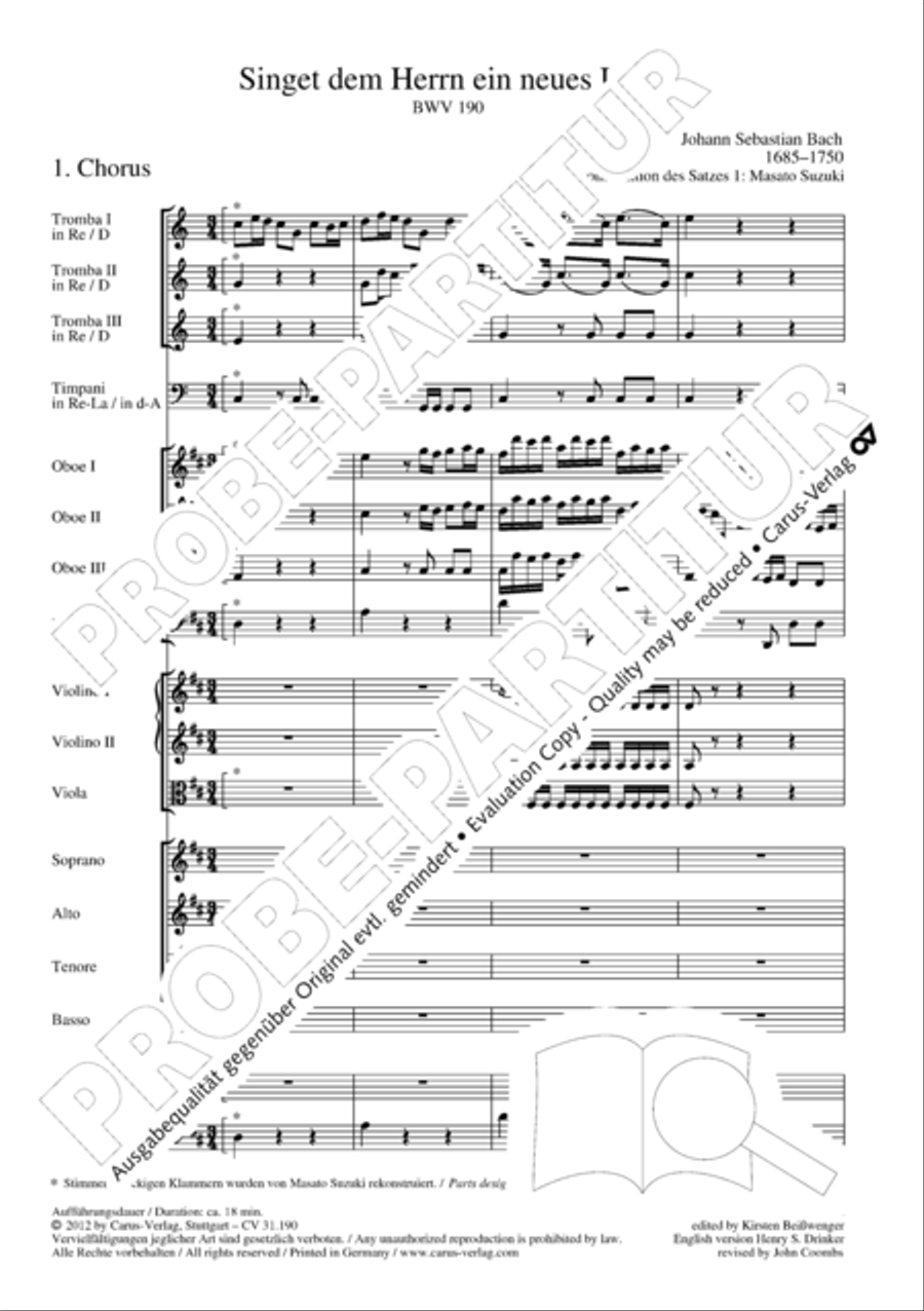 Sing to the Lord a new song (Singet dem Herrn ein neues Lied) ATB scores gallery preview page 8