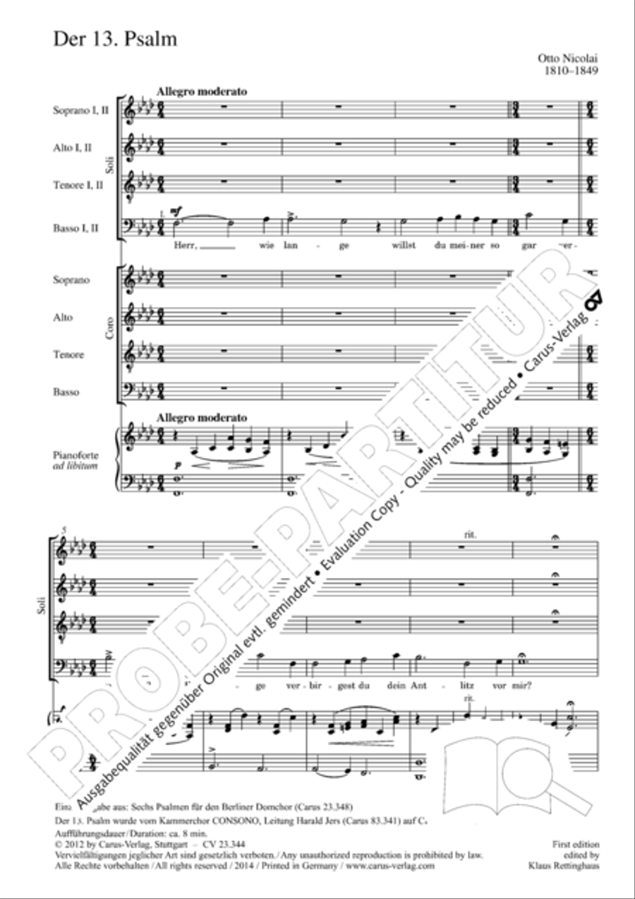 Psalm 13 SSAATTBB scores gallery preview page 3