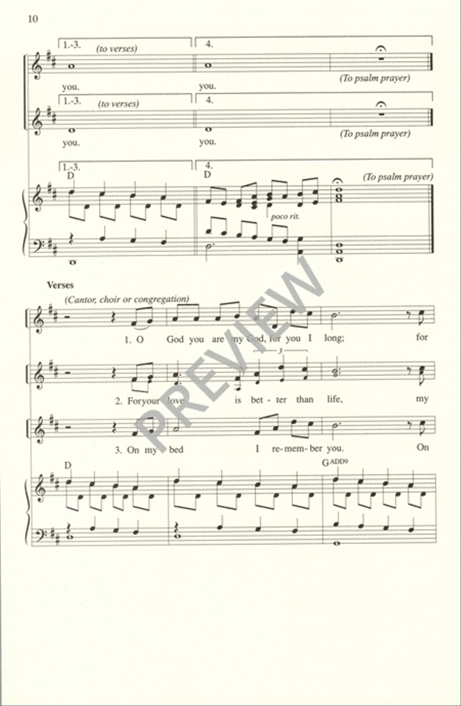 In the Morning I Will Sing Unison Choir scores gallery preview page 12