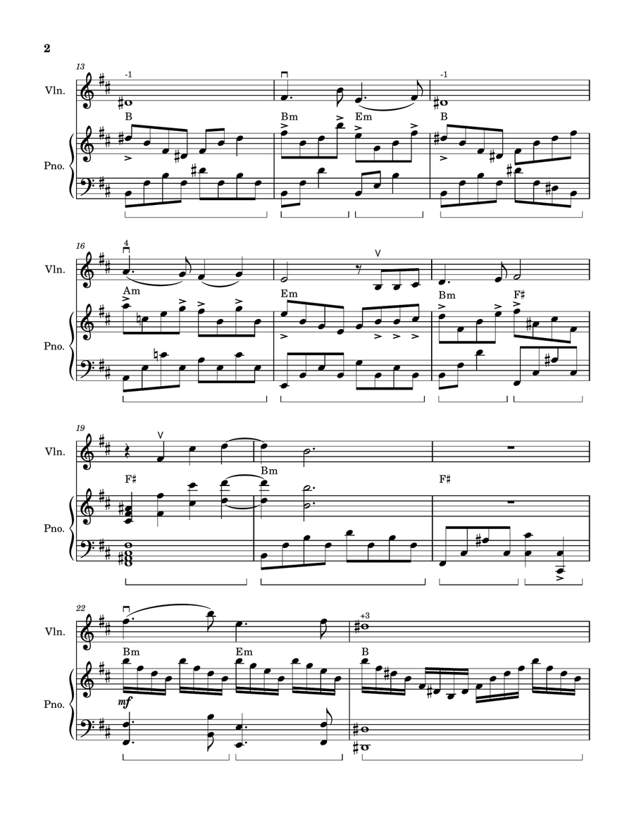 Healing Incantation Violin Solo scores gallery preview page 2