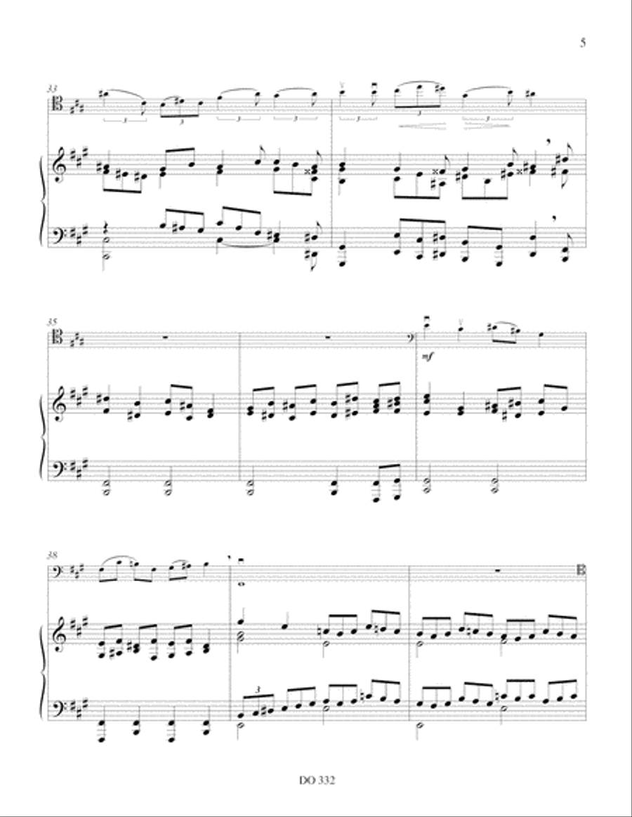 Trois pièces pour violoncelle et piano Piano Accompaniment scores gallery preview page 5