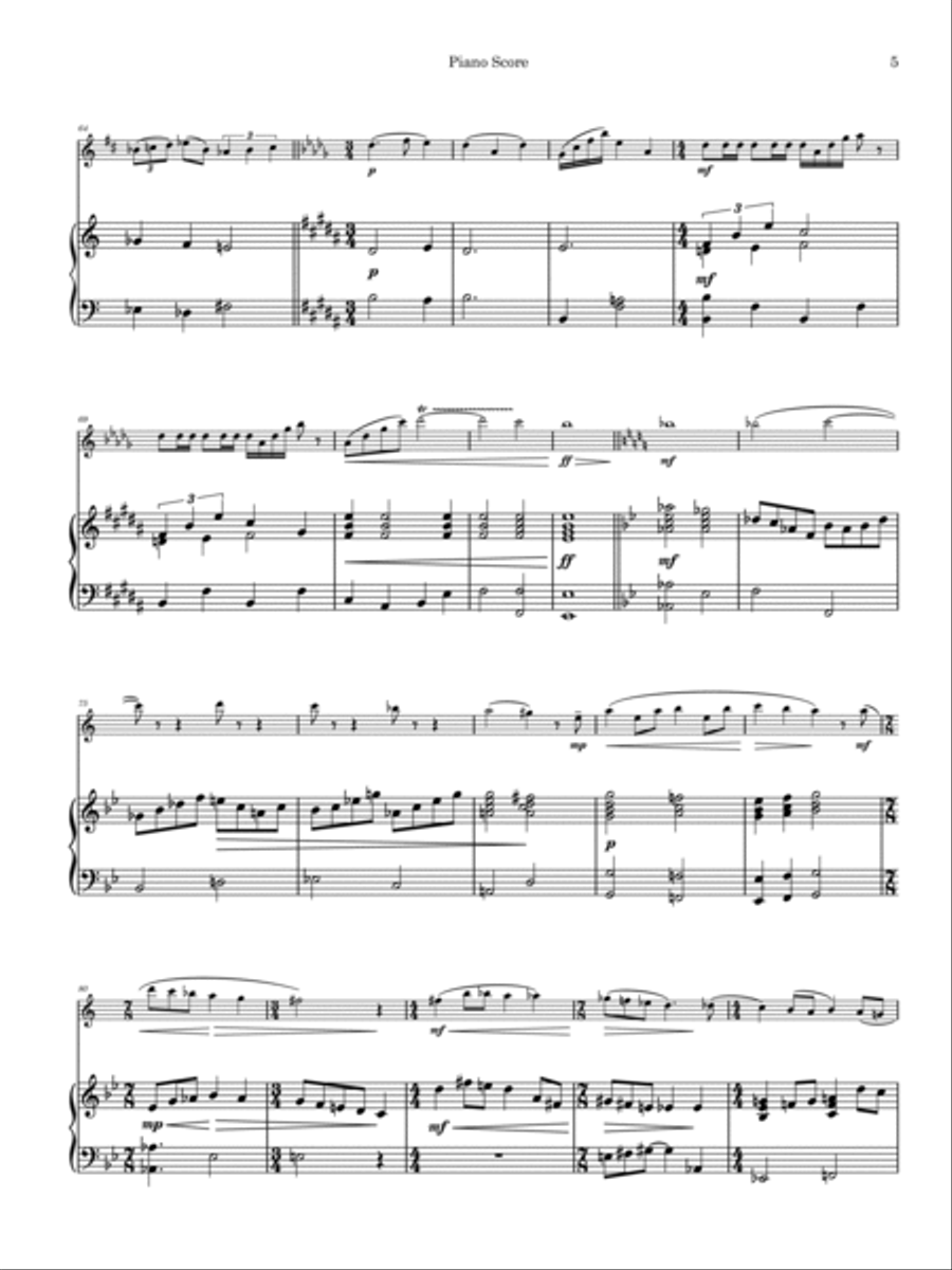 Clarinet Sonata #1 Clarinet Sonata #1 Clarinet Solo scores gallery preview page 5