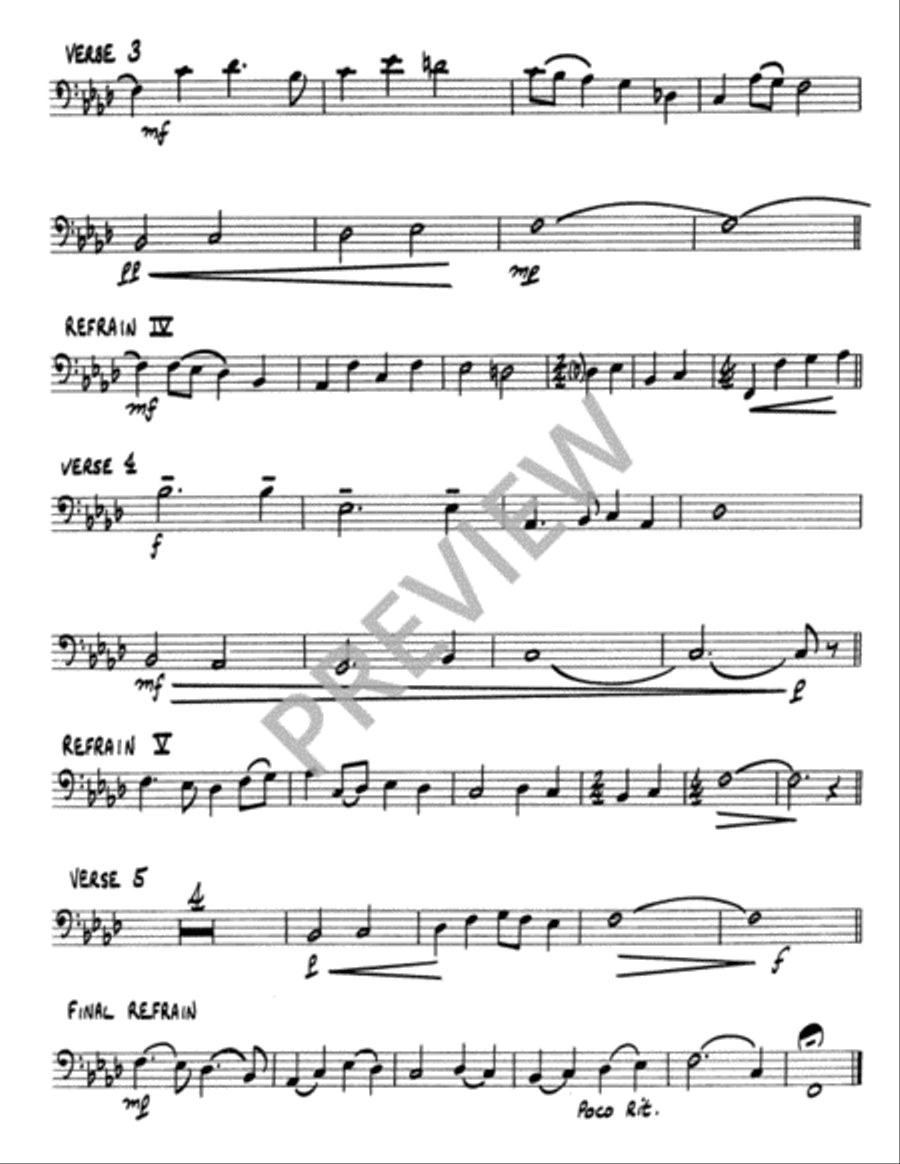 Shepherd Me, O God - Instrument edition Cello scores gallery preview page 9