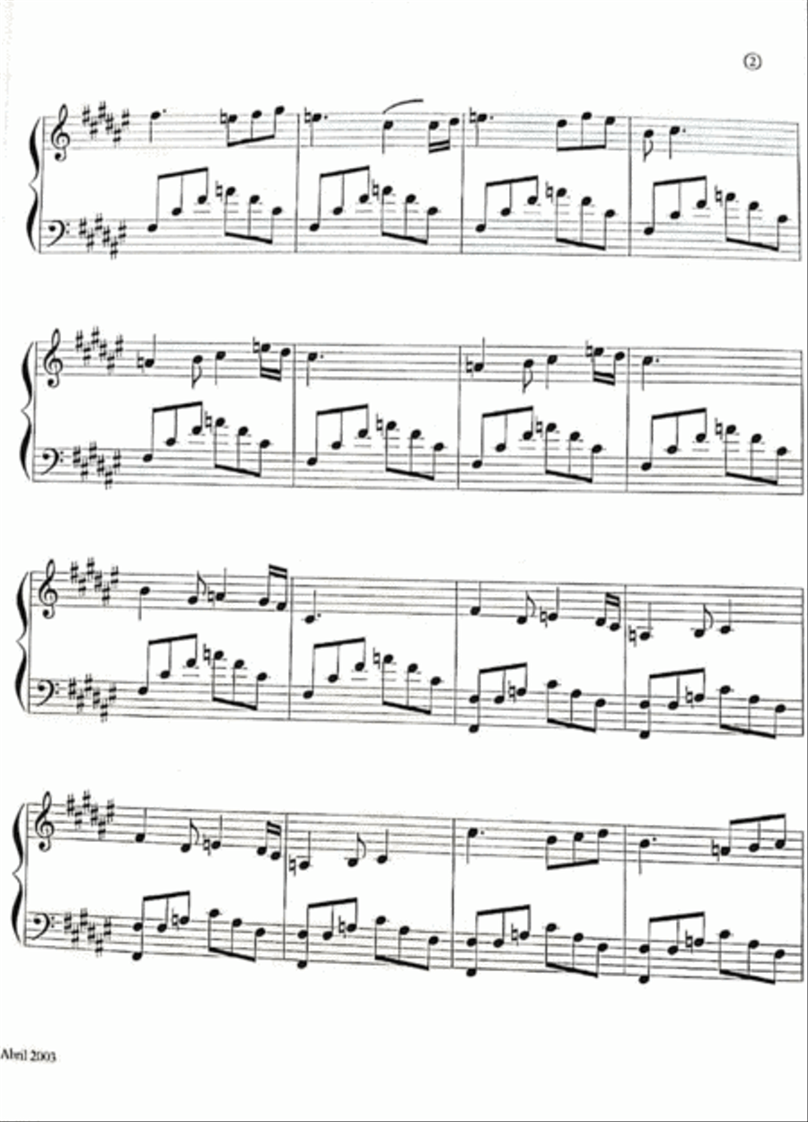 Abril 2003 Piano Solo scores gallery preview page 3
