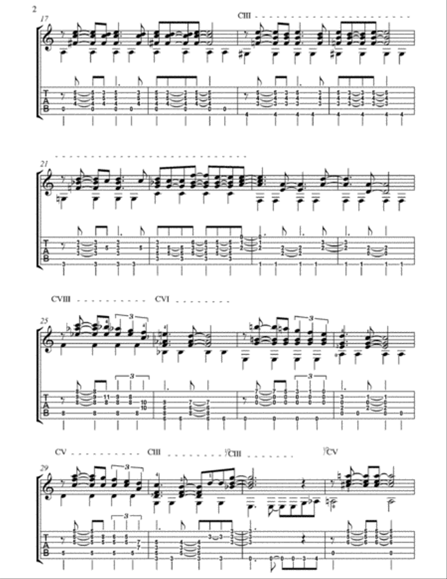 Quiet Nights Of Quiet Stars (corcovado) Quiet Nights Of Quiet Stars (corcovado) Electric Guitar scores gallery preview page 2
