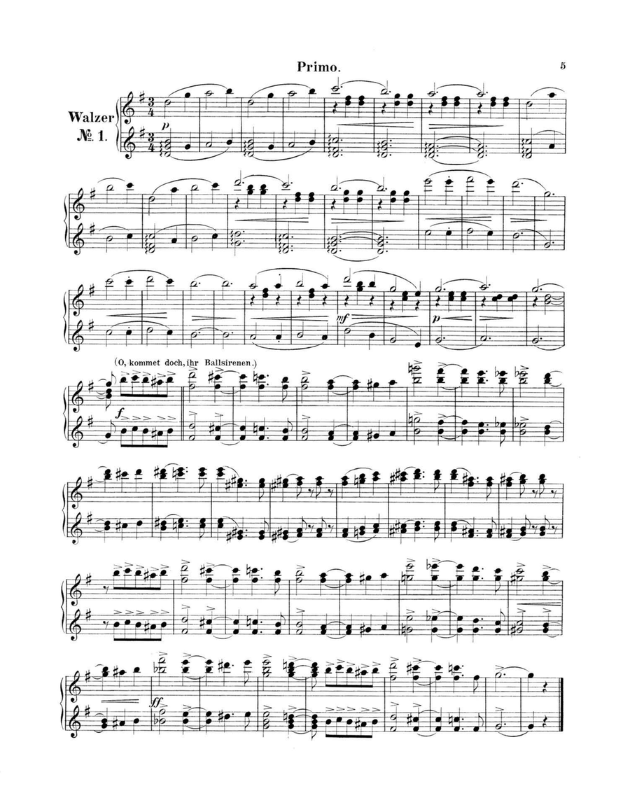 Lehar The Merry Widow Waltz, for piano duet(1 piano, 4 hands), PL801