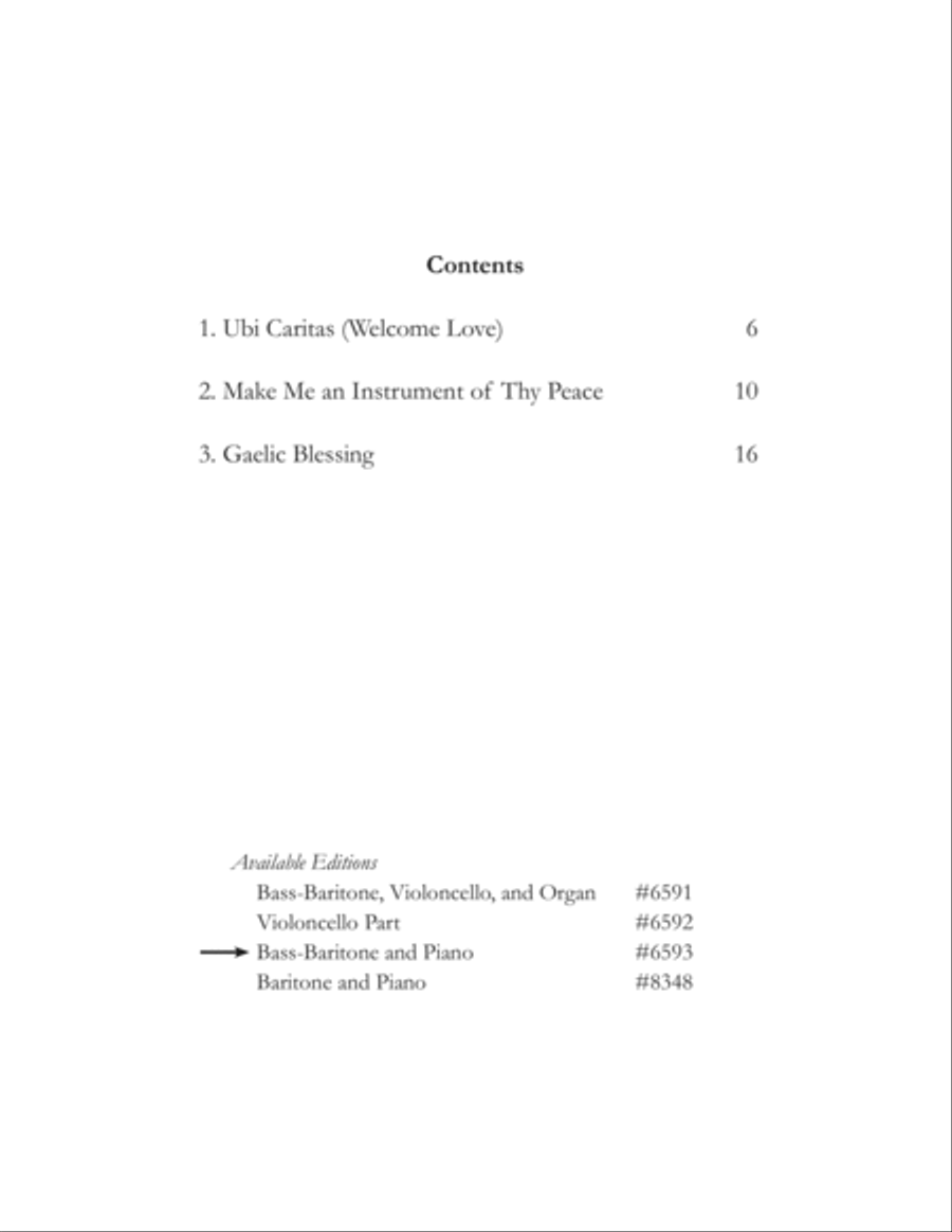 Prayers and Blessings Baritone Voice scores gallery preview page 1