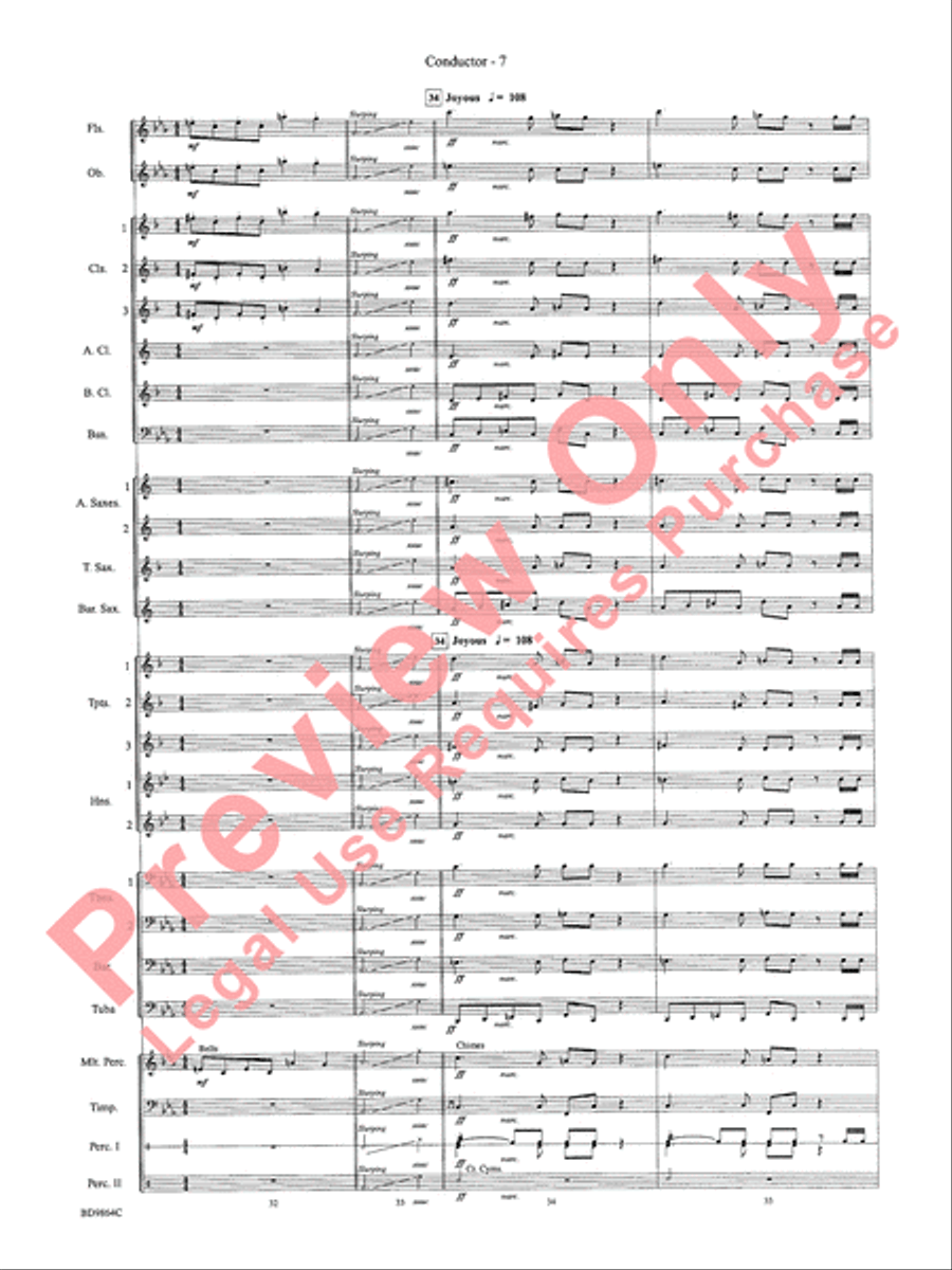 Morning Madness Morning Madness Concert Band scores gallery preview page 10