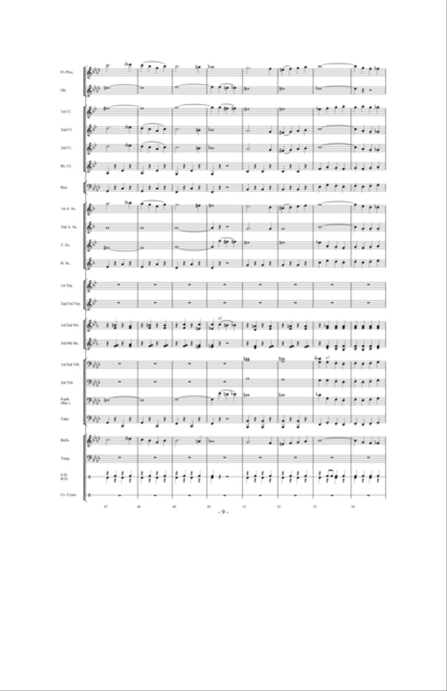 Aces of the Air Aces of the Air Concert Band scores gallery preview page 8