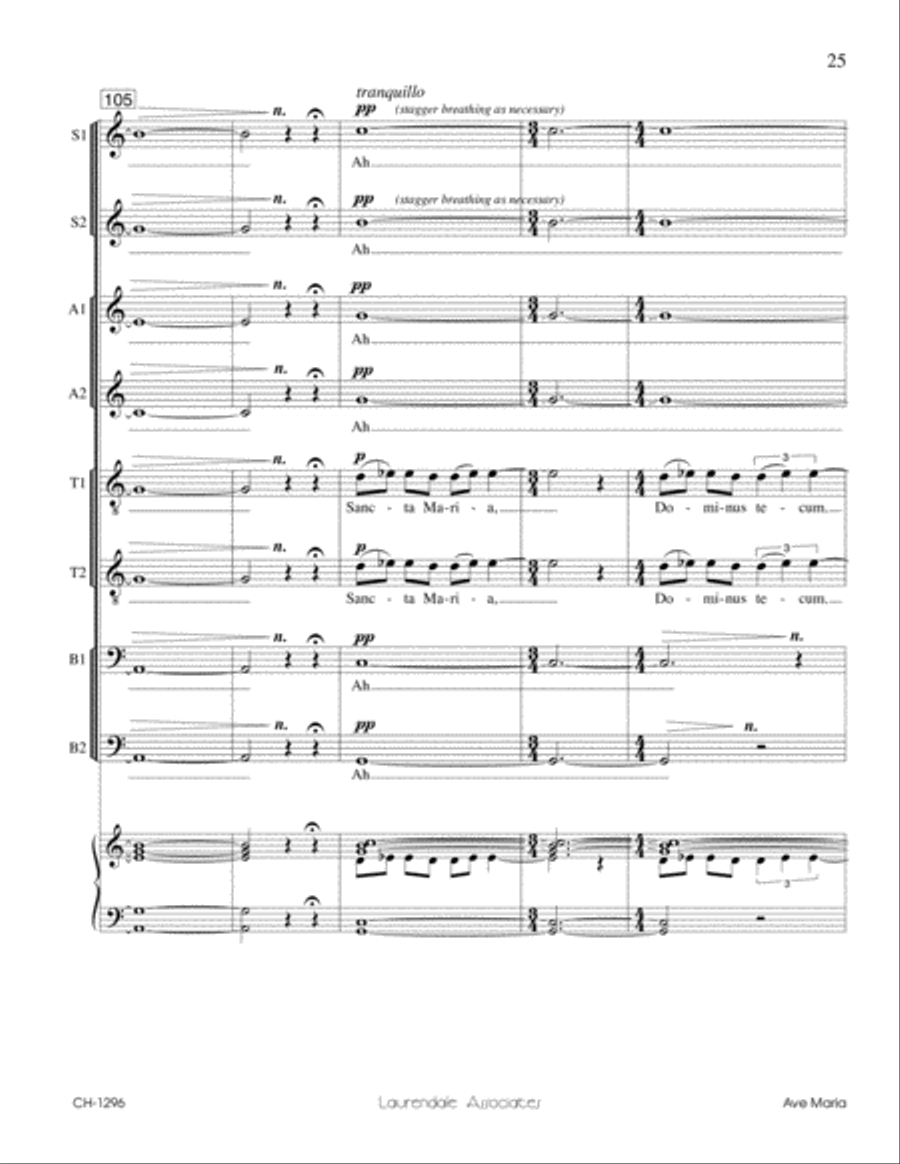 Ave Maria Ave Maria Divisi scores gallery preview page 10