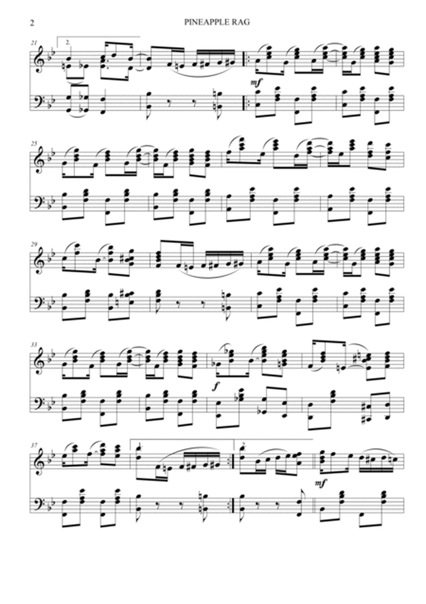 Pineapple Rag by Scott Joplin - Piano