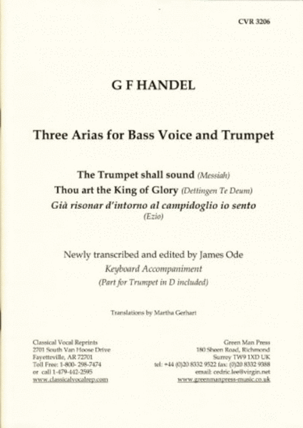 3 Arien fur Bass und Trumpet I