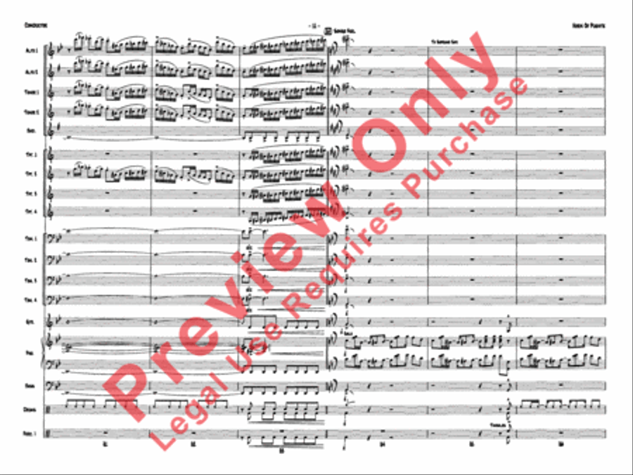 Horn of Puente Jazz Ensemble scores gallery preview page 14
