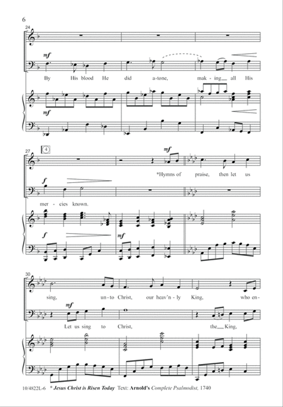 He Is Alive Forevermore 4-Part scores gallery preview page 6