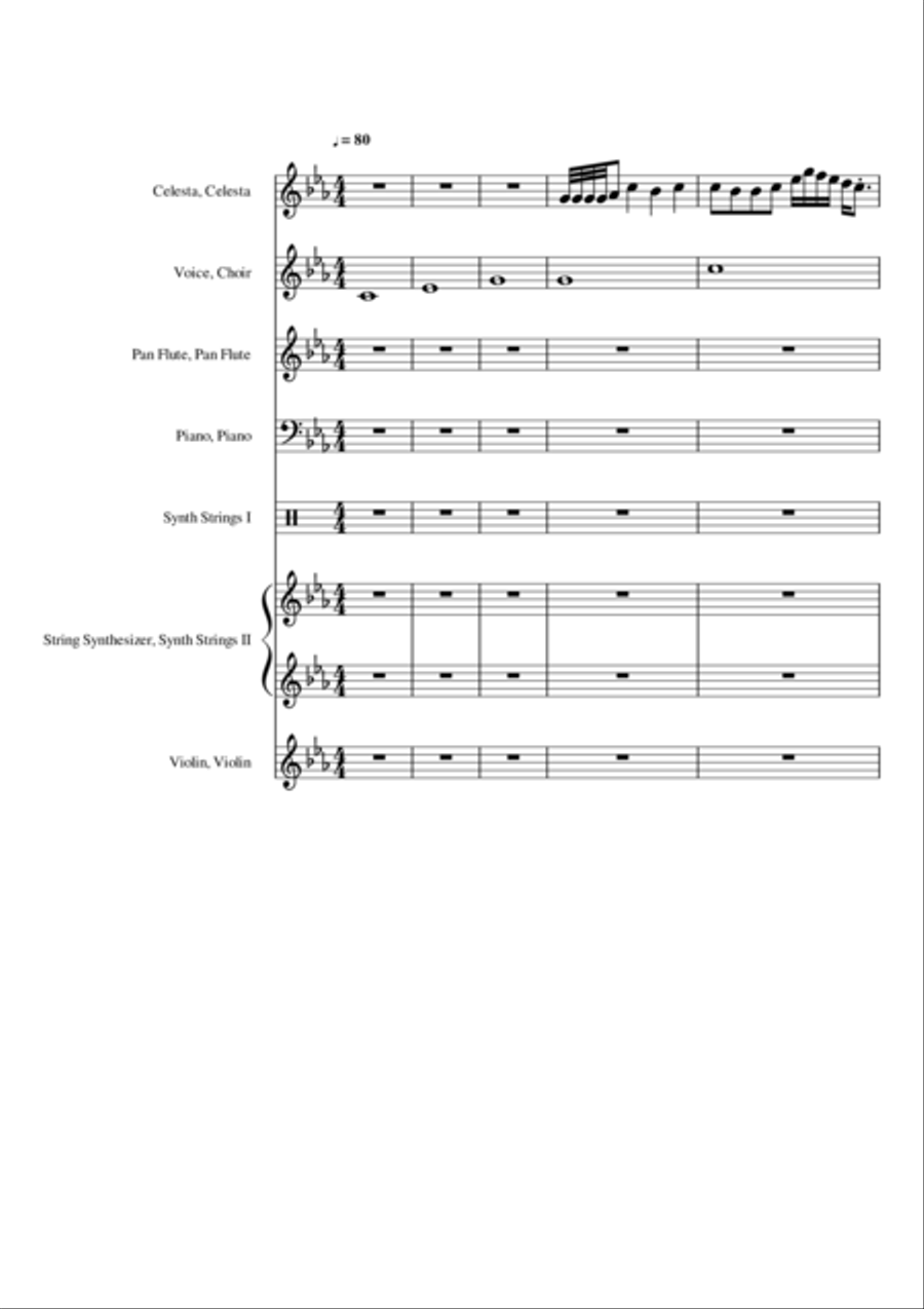 BarunSadandExcitedMusicForFilm Small Ensemble scores gallery preview page 1