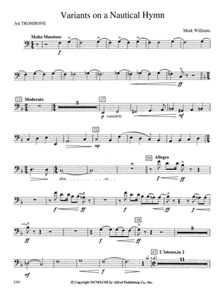 Variations on a Nautical Hymn: 3rd Trombone