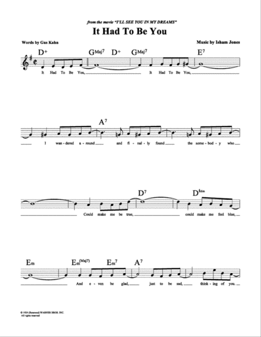It Had to Be You It Had to Be You School and Community scores gallery preview page 2