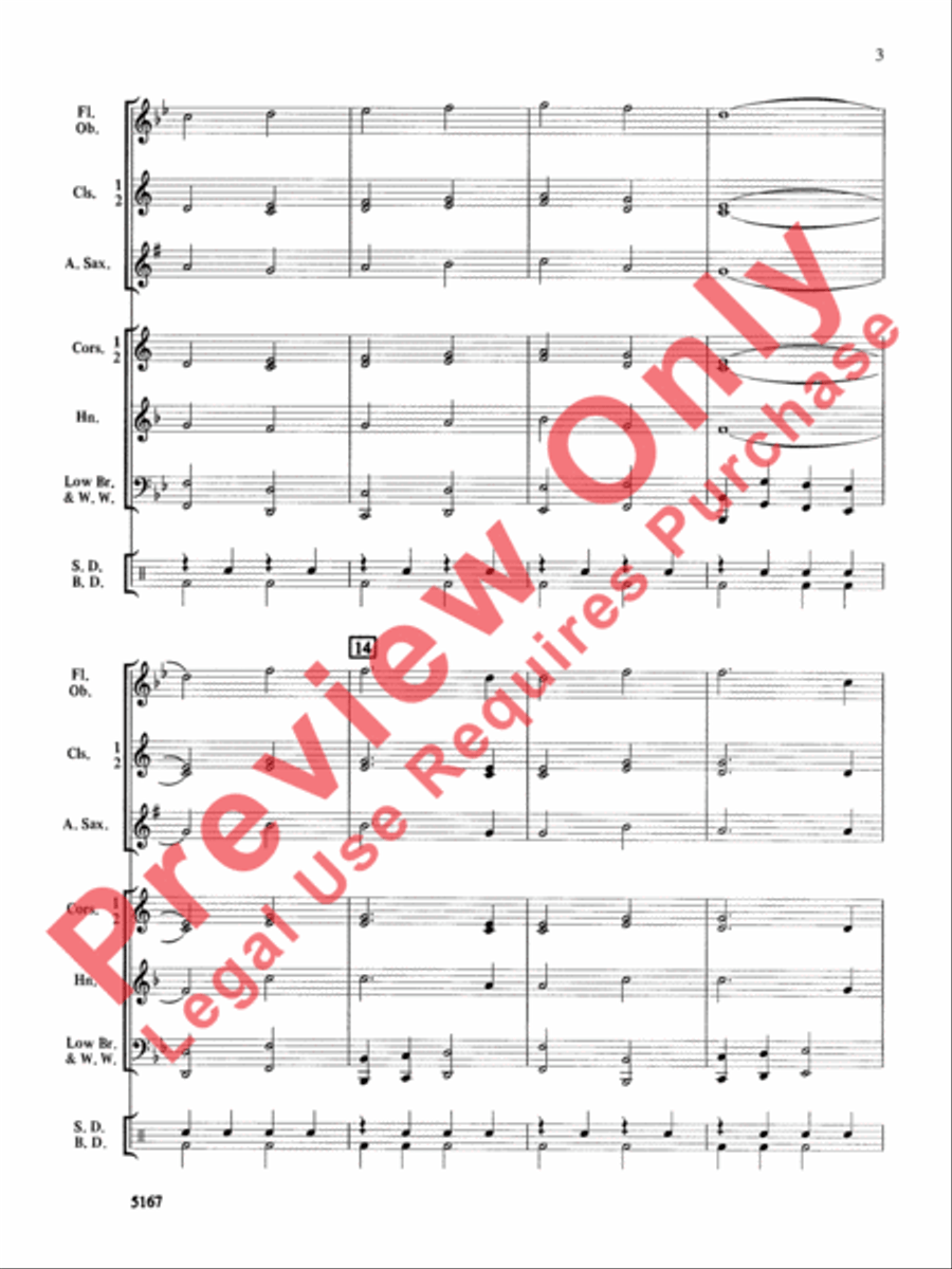 American Spirit March American Spirit March Concert Band scores gallery preview page 4