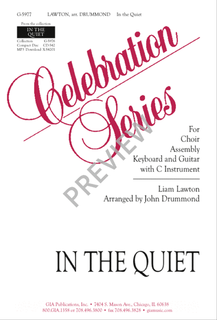 In the Quiet 4-Part scores gallery preview page 1