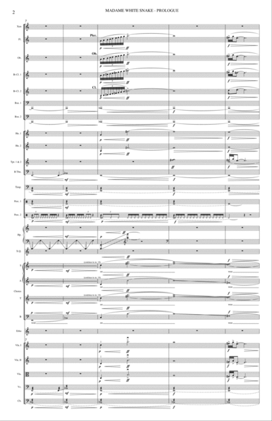 Madame White Snake 4-Part scores gallery preview page 6