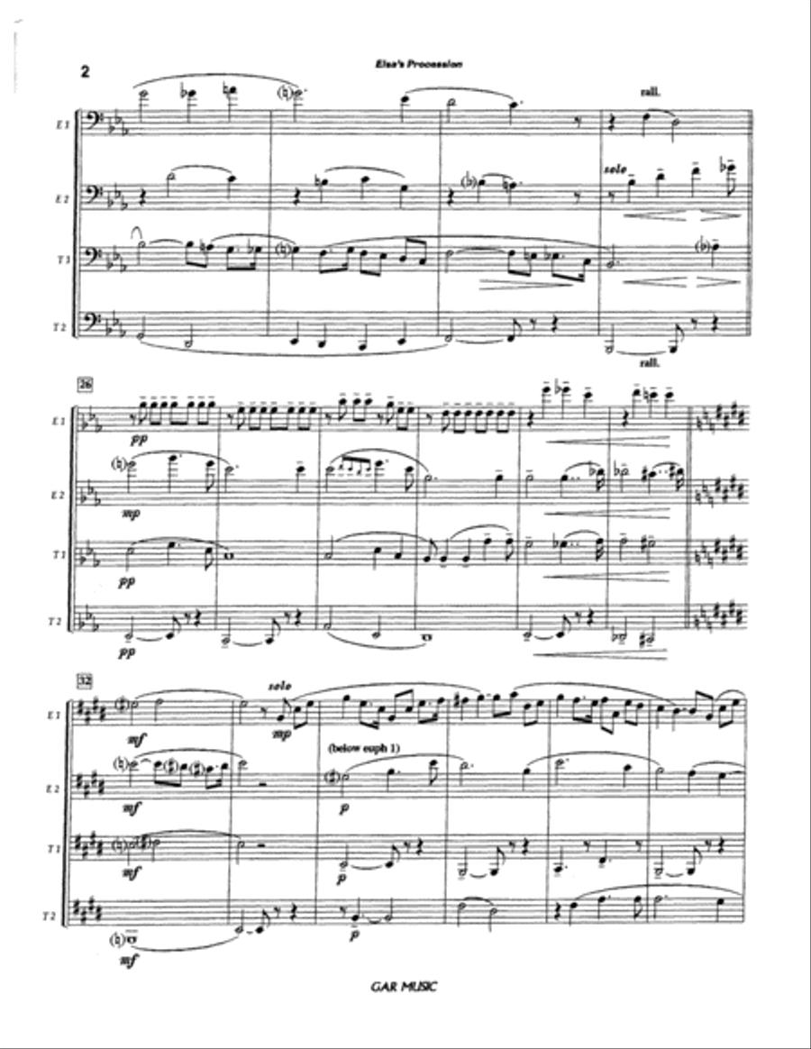 Elsa's Procession to the Cathedral EETT scores gallery preview page 3