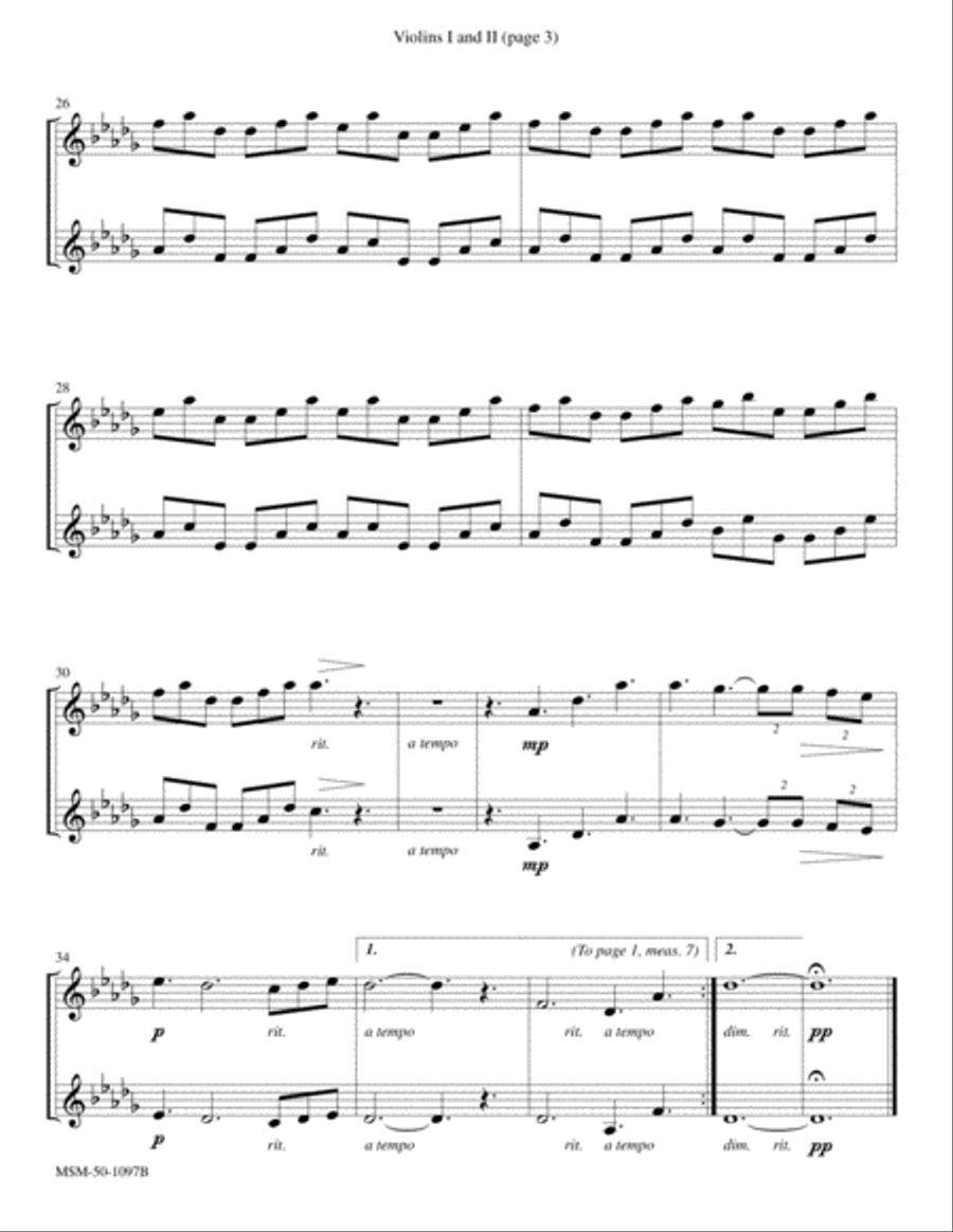 O Holy Night Choir scores gallery preview page 3