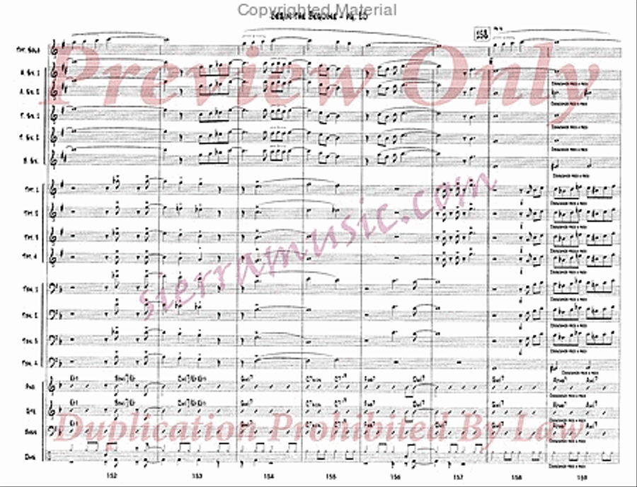 Begin the Beguine (for Doc) Jazz Ensemble scores gallery preview page 21