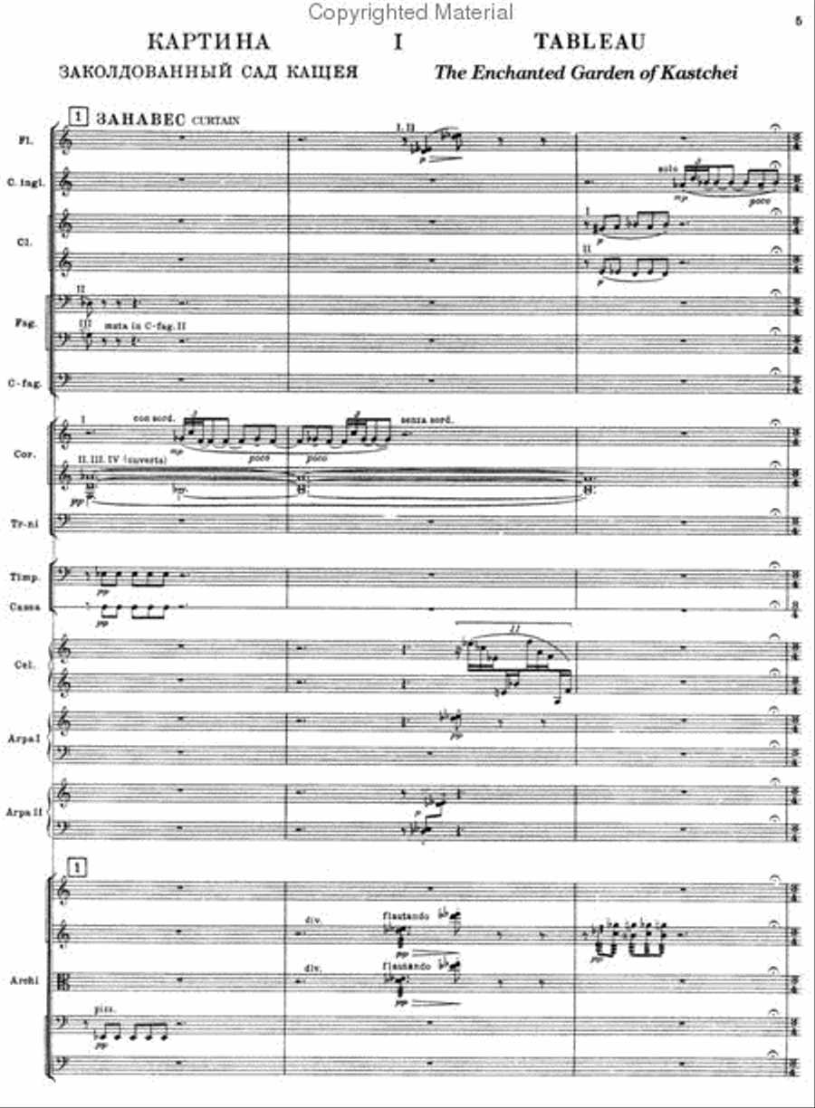 The Firebird In Full Score - Original 1910 Version Full Orchestra scores gallery preview page 2