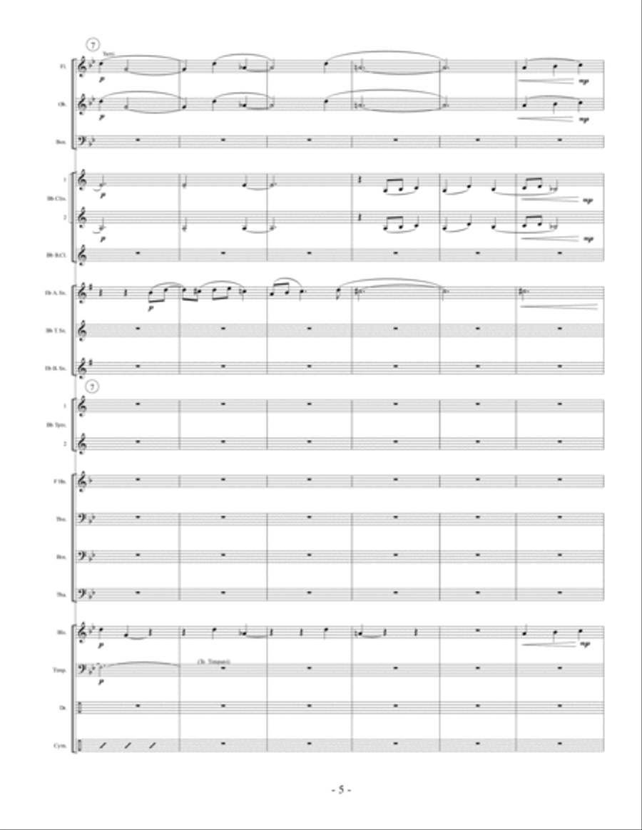 Incantation and Fugue Concert Band scores gallery preview page 5