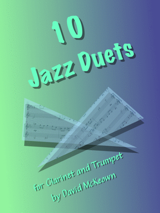 Book cover for 10 Jazz Duets for Clarinet and Trumpet