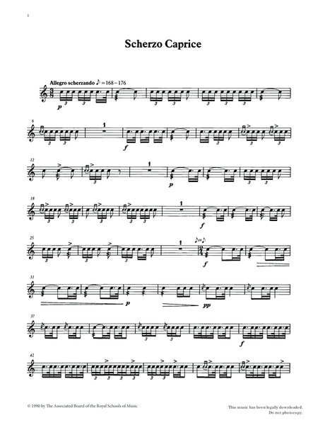 Scherzo Caprice from Graded Music for Snare Drum, Book IV