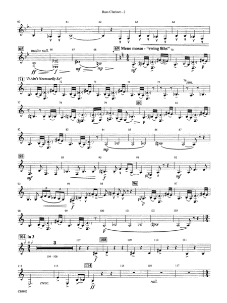 Porgy and Bess® (Medley): B-flat Bass Clarinet