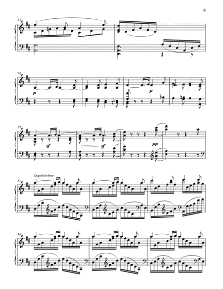 Berceuse (Lullaby or Cradle Song) - Thalberg Piano Solo scores gallery preview page 3