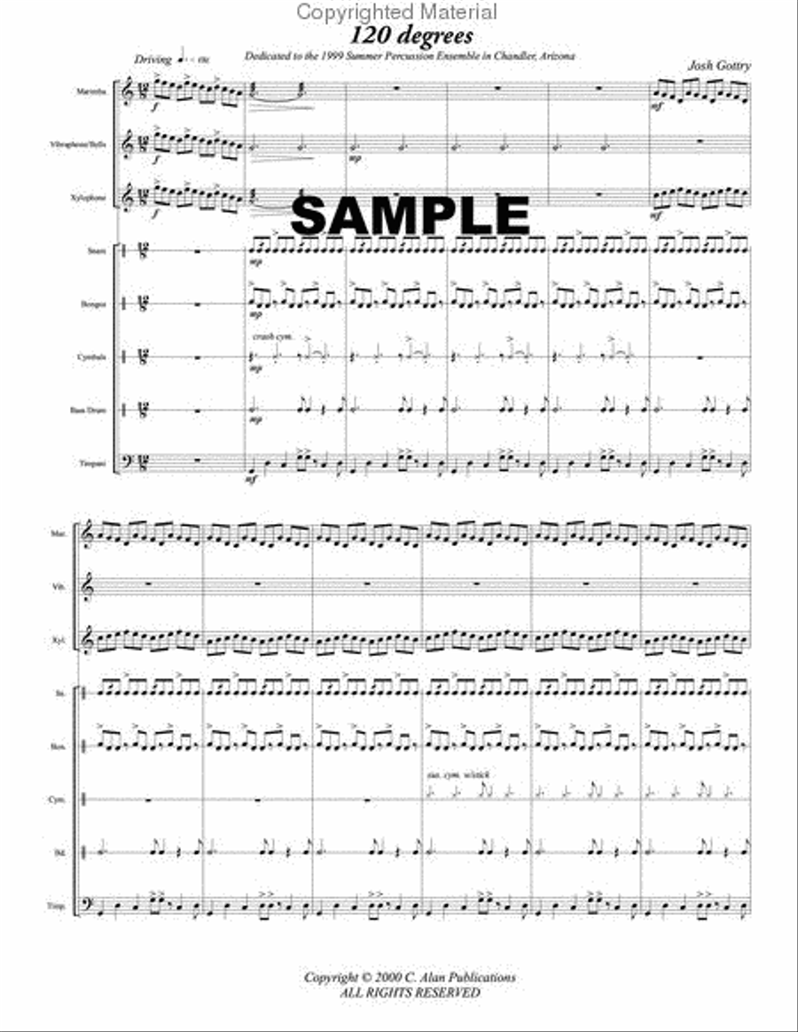 120 Degrees Percussion Ensemble scores gallery preview page 2