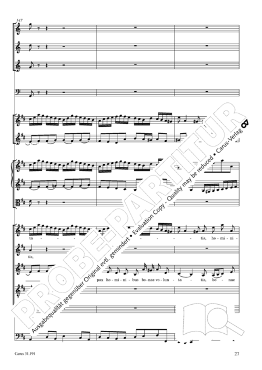 Gloria in excelsis Deo SSATB scores gallery preview page 27