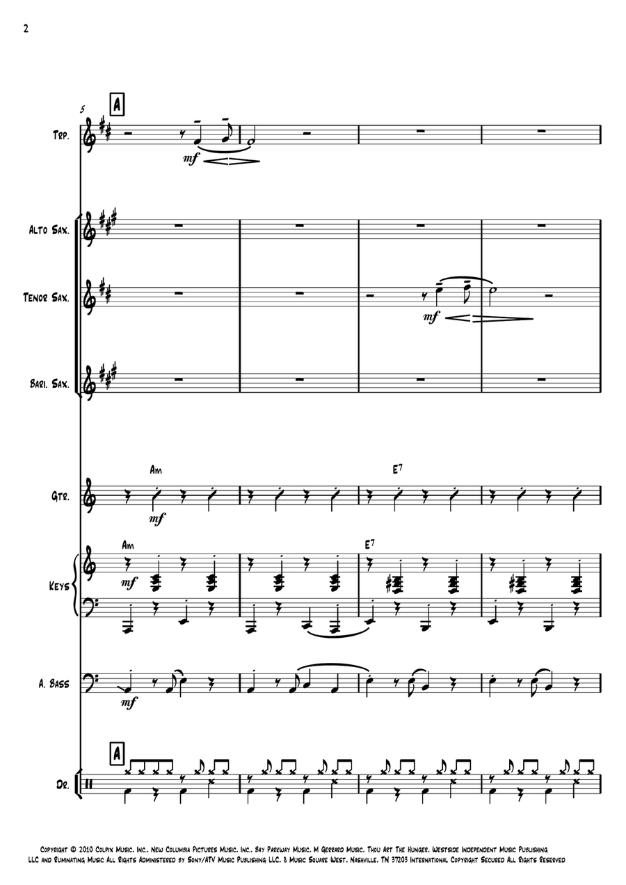 Welcome To Burlesque Welcome To Burlesque Jazz Ensemble scores gallery preview page 2