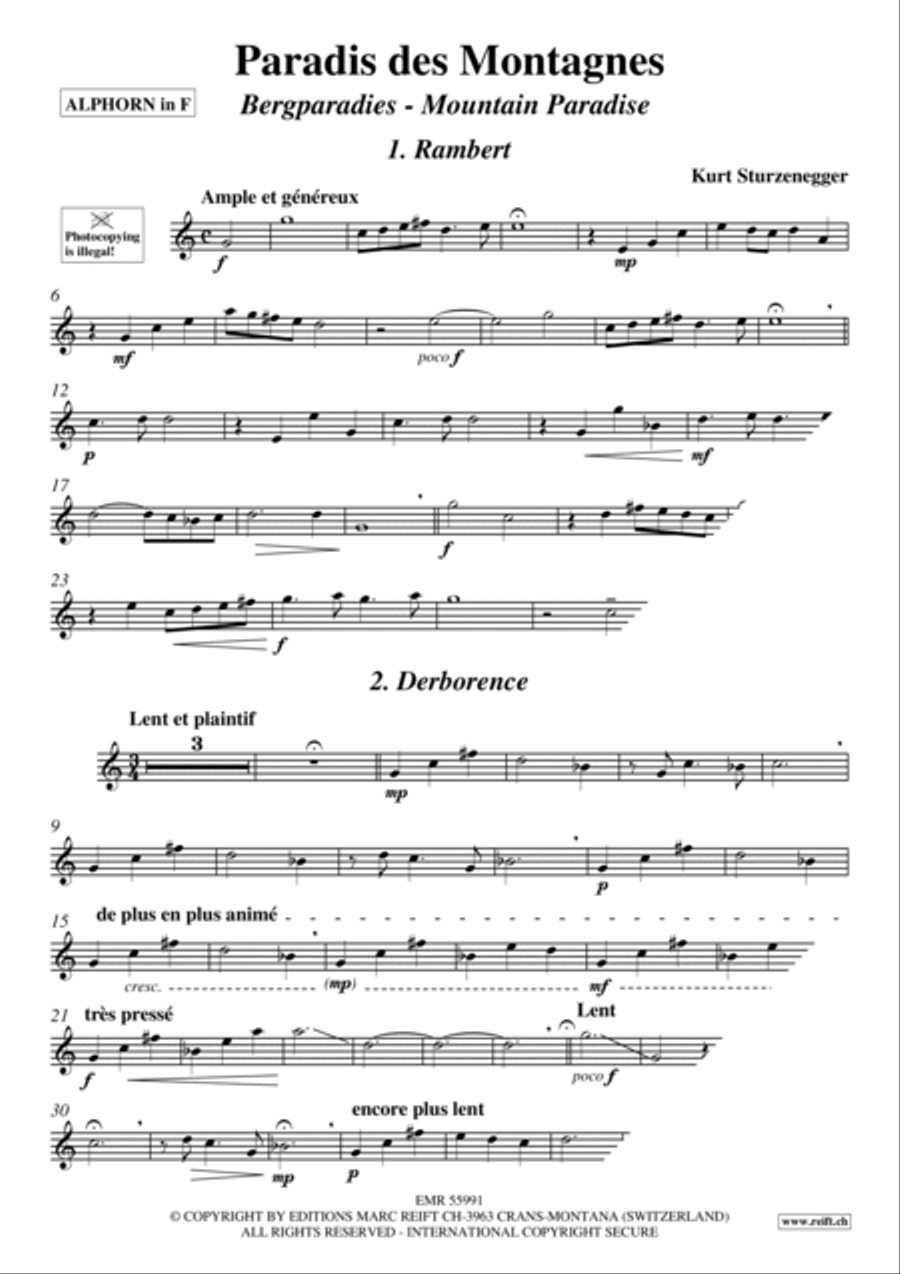 Paradis des Montagnes Organ scores gallery preview page 4