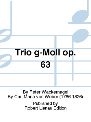 Book cover for Trio g-Moll op. 63