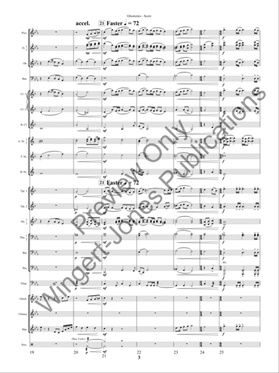 Ghostories (Score) Concert Band scores gallery preview page 6
