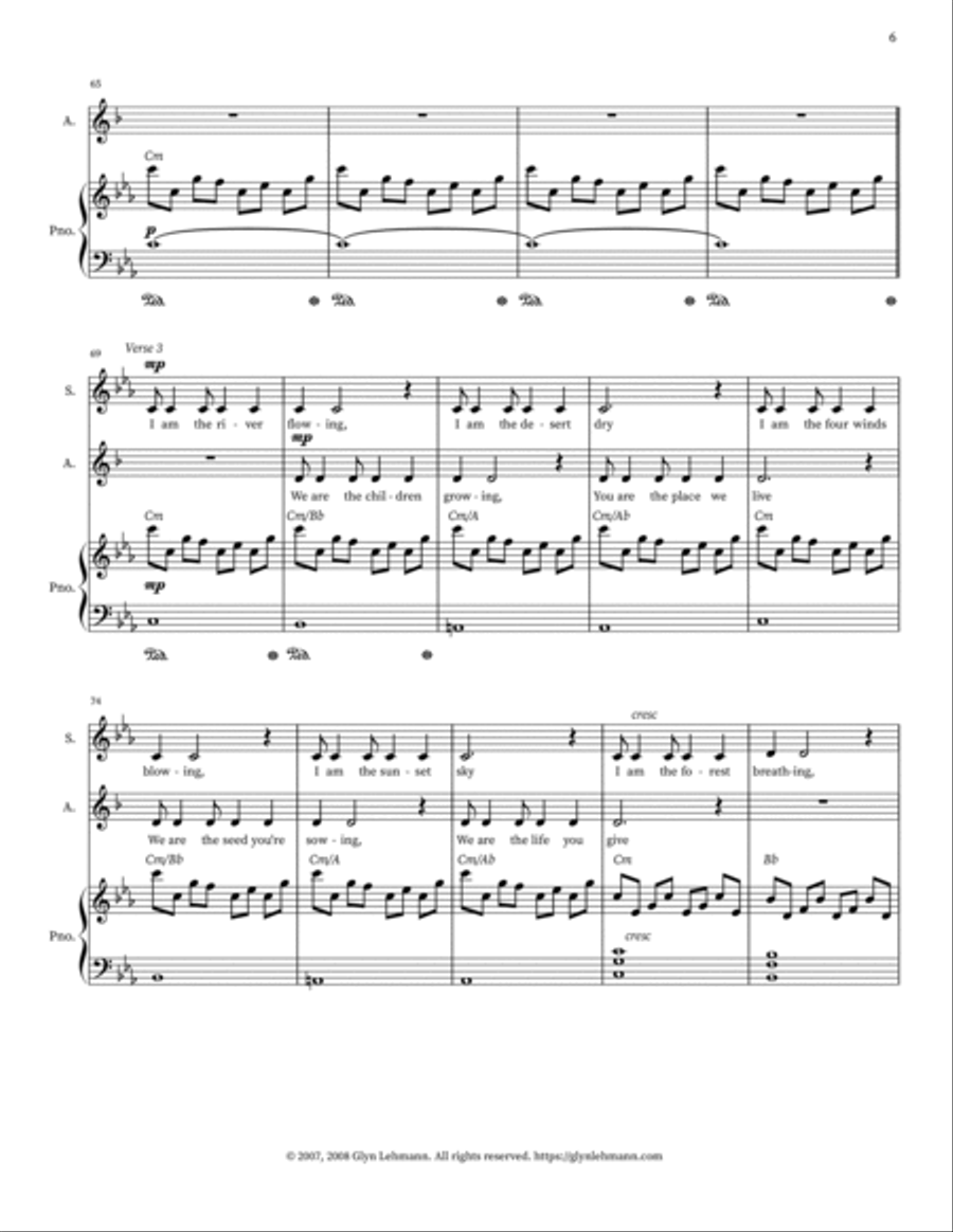 I Am The Earth I Am The Earth 2-Part scores gallery preview page 6