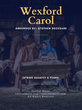 Book cover for Wexford Carol (String Quartet and Piano)