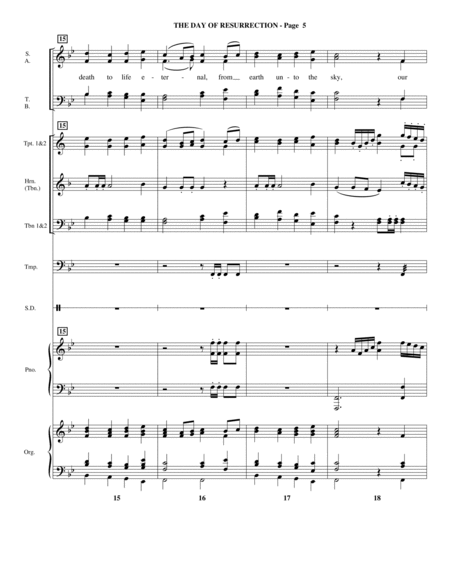 The Day Of Resurrection - Score