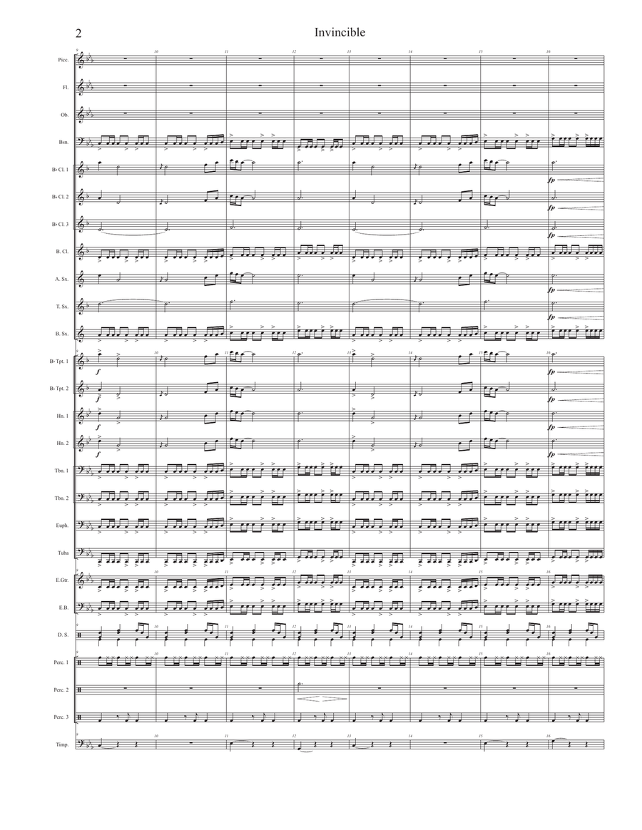 Invincible Concert Band scores gallery preview page 2