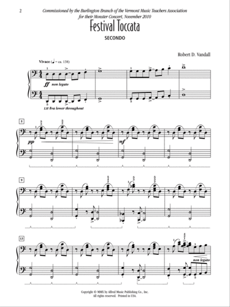 Festival Toccata Small Ensemble scores gallery preview page 2