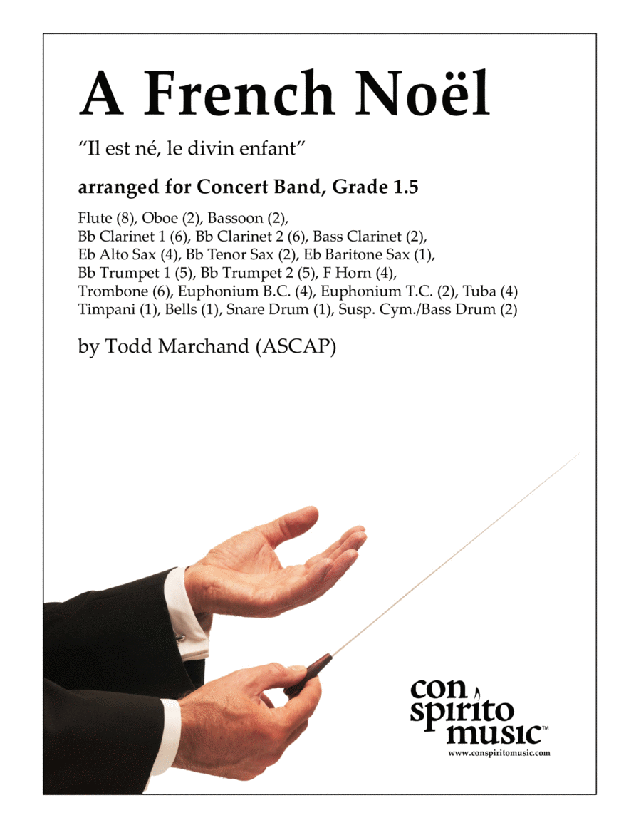 A French Noel (Il est ne, le divin enfant) — concert band image number null