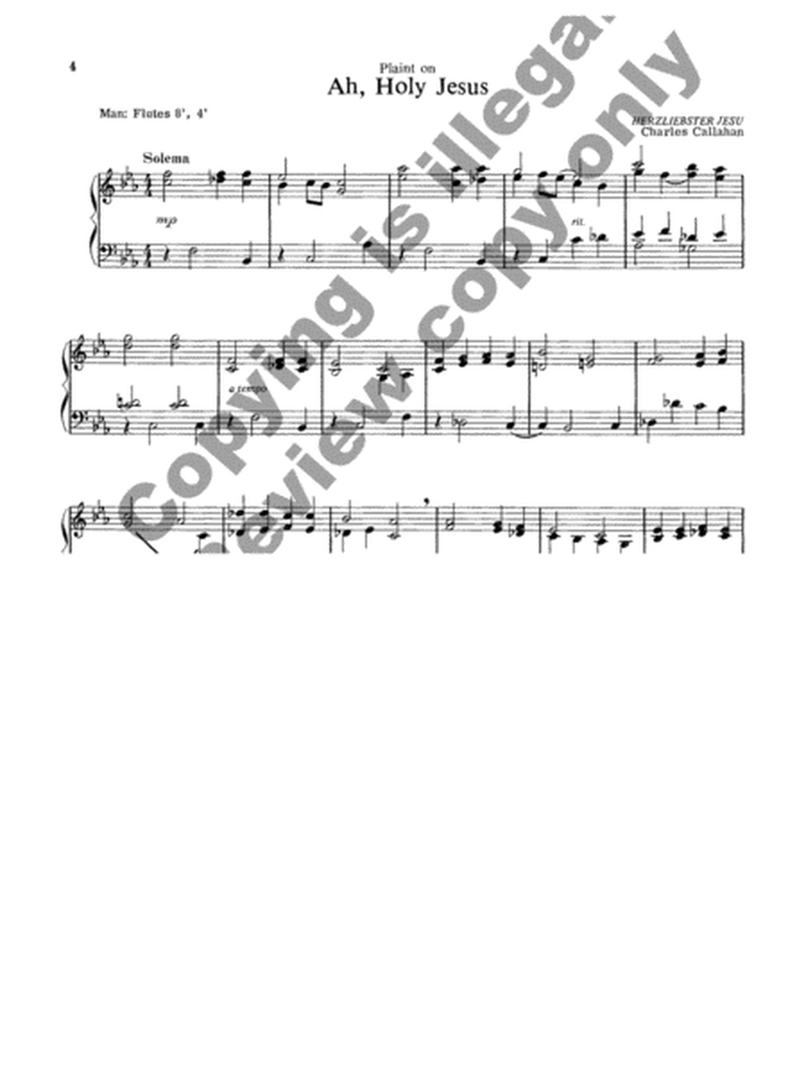 Lenten Music for Manuals, Set 1 image number null