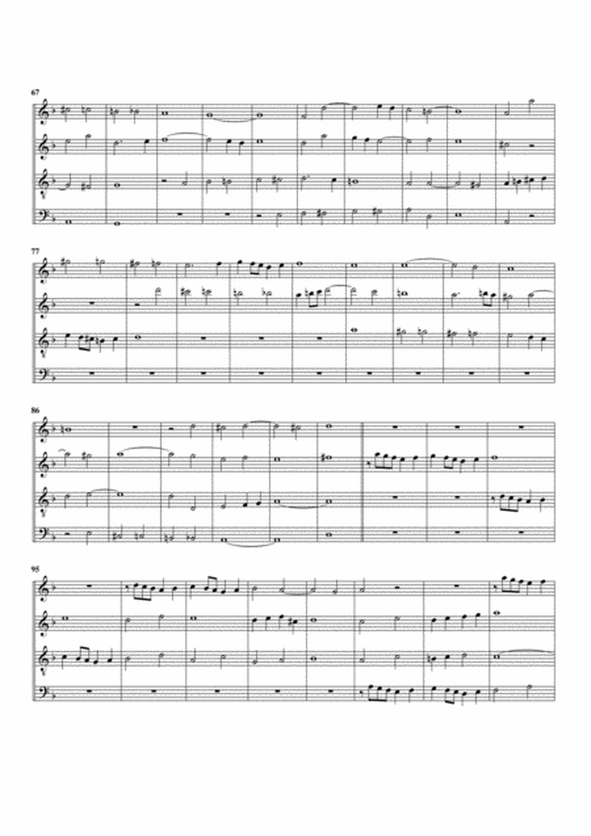 Ricercare in C minor (arrangement for 4 recorders)